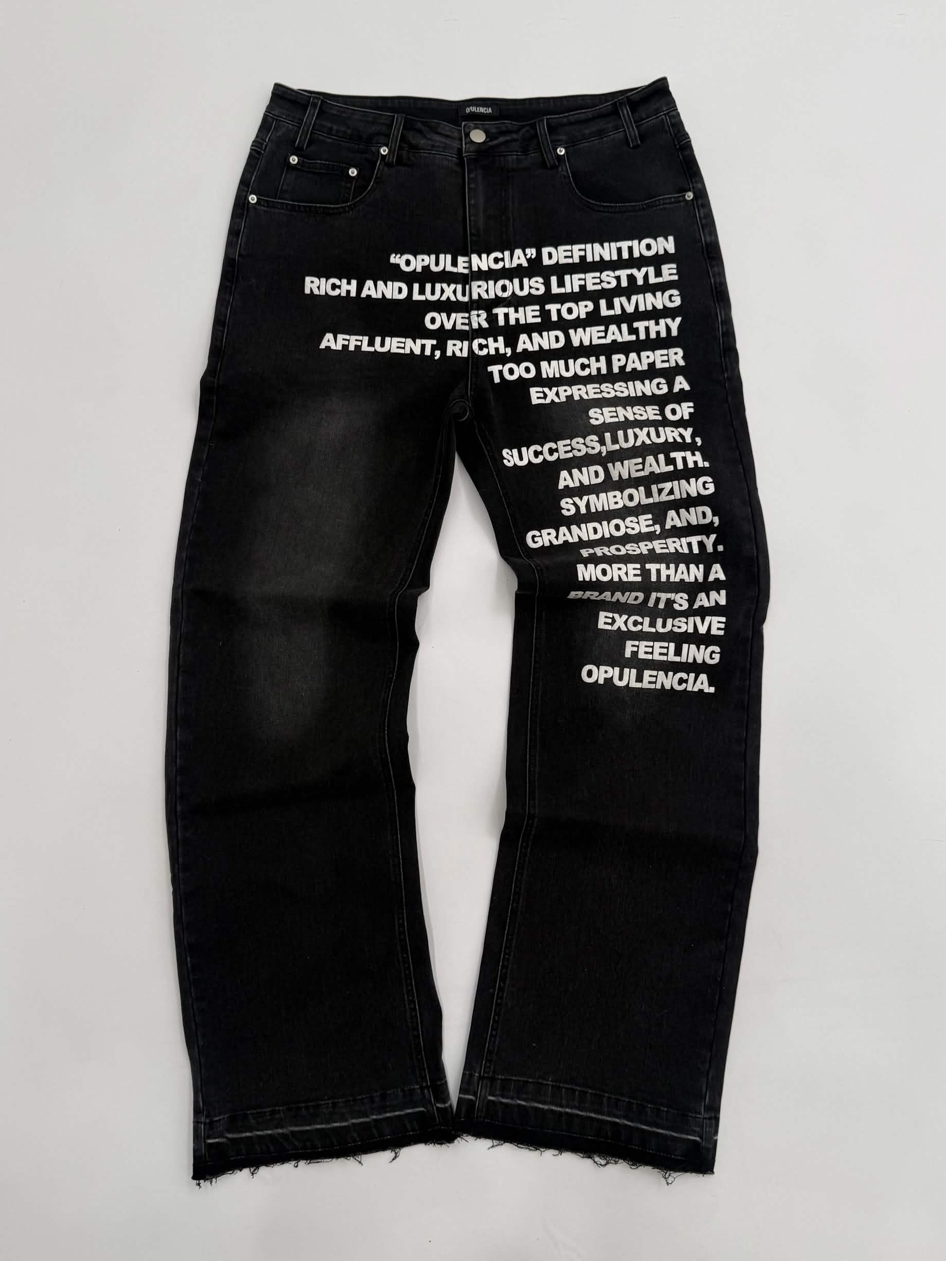 Opulencia Graphic Print Jeans